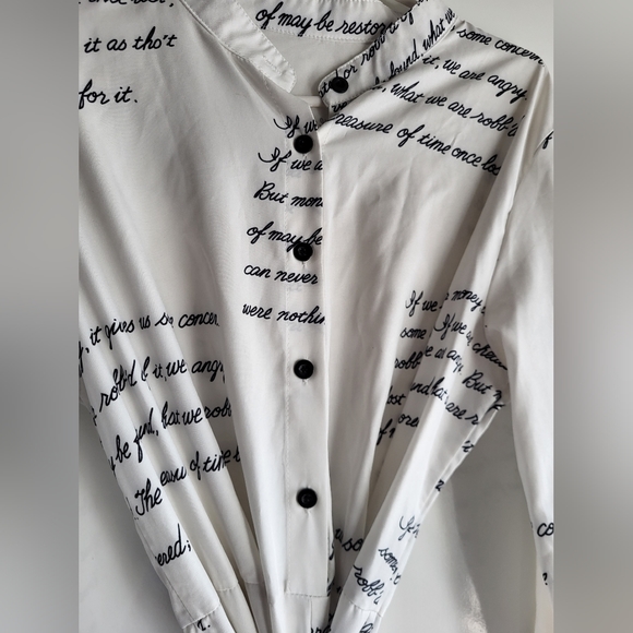 Casual script printed jumpsuit - Picture 10 of 12